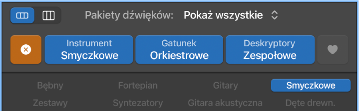 Przycisk Wyzeruj w przeglądarce pętli