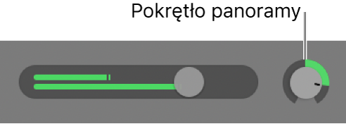 Nagłówek ścieżki z gałką panoramy.