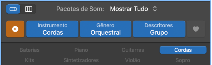 Botão Redefinir no Navegador de Loops.