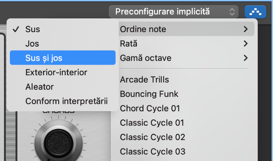Arpegiator Smart Controls.