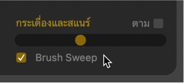 กล่องกาเครื่องหมาย Brush Sweep