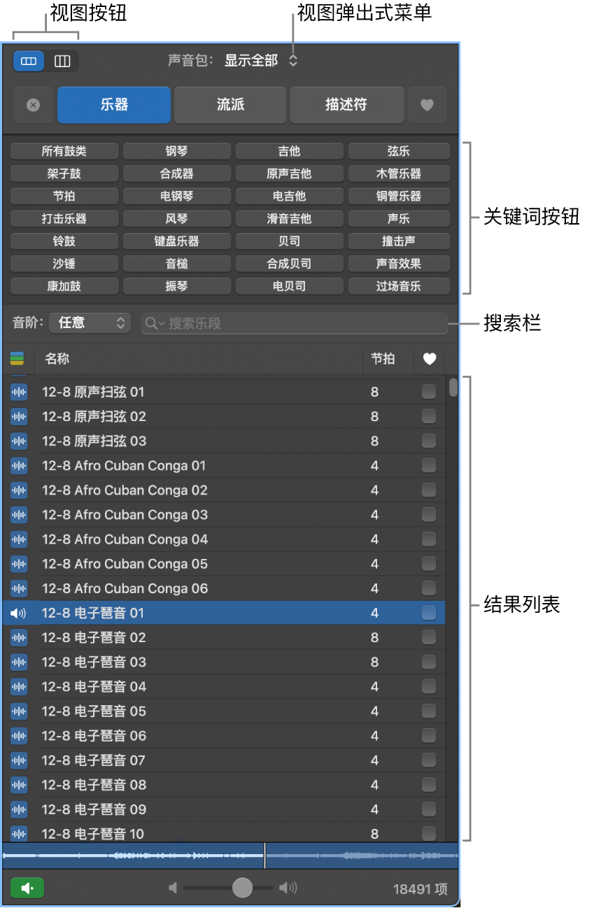 乐段浏览器。