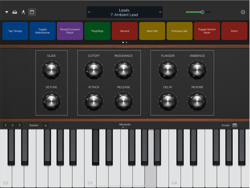 El Logic Remote amb un projecte que s’està reproduint.