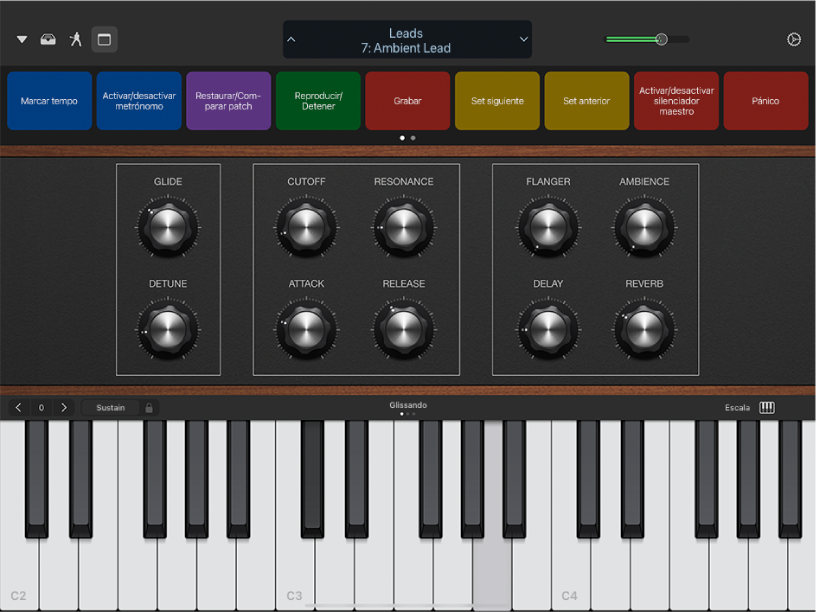 Proyecto reproduciéndose en Logic Remote.