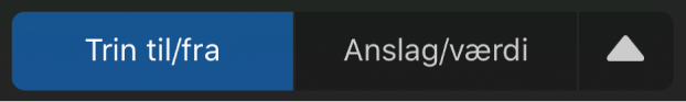 Vælger til redigeringsfunktion.