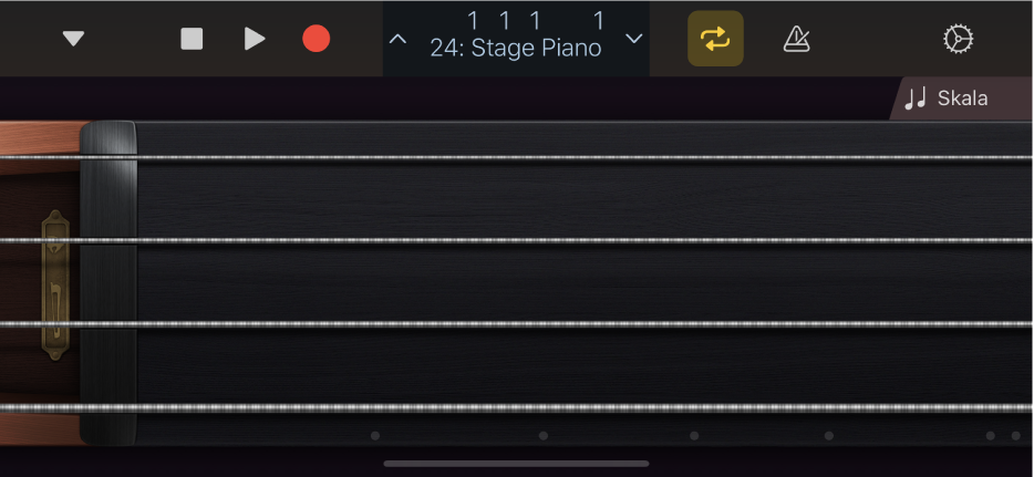 Abbildung. Touch-Instrument „Strings“.