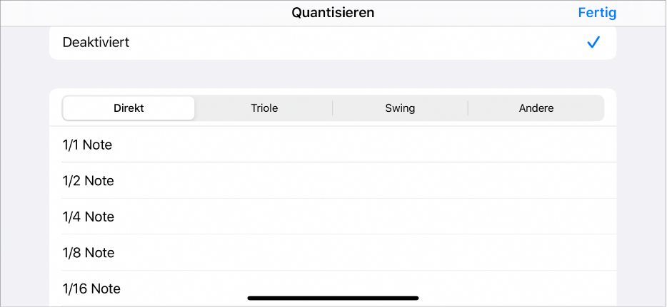 Menü „Zelle quantisieren“.