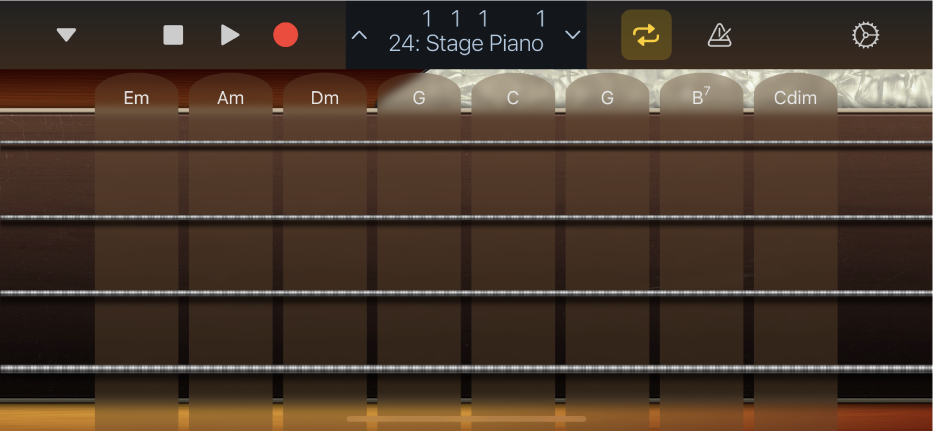 Figure. Bass Chord Strips.