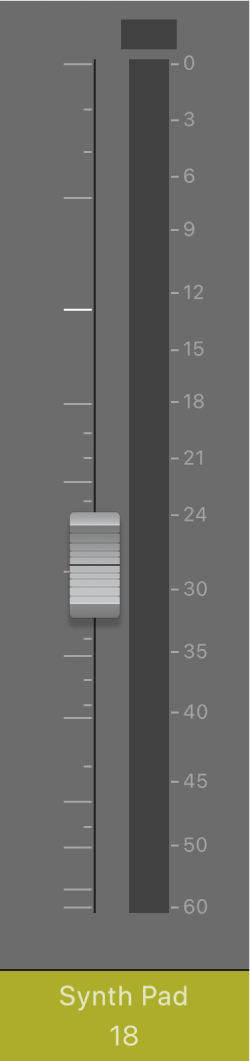 Afbeelding. Volumefader.