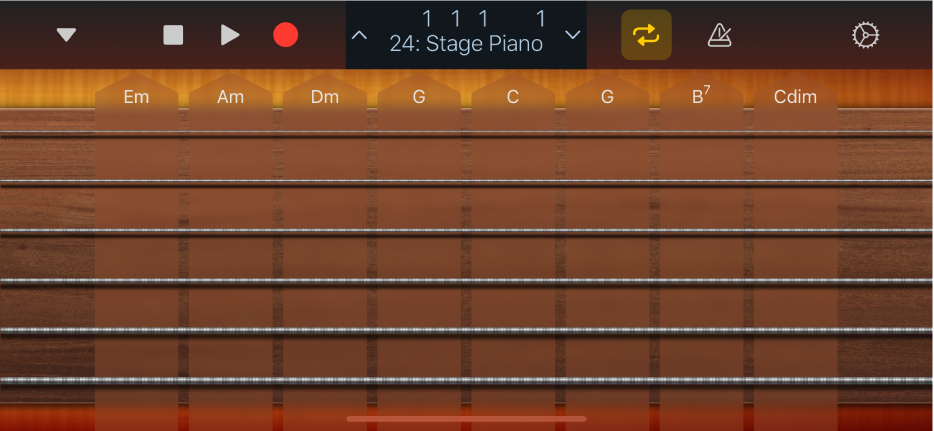 Figure. Guitar Chord Strips.