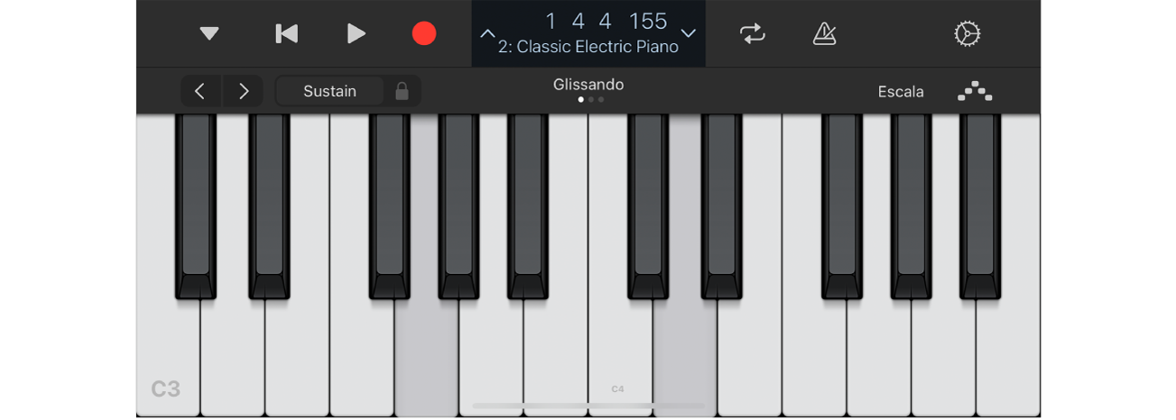 Proyecto reproduciéndose en Logic Remote.