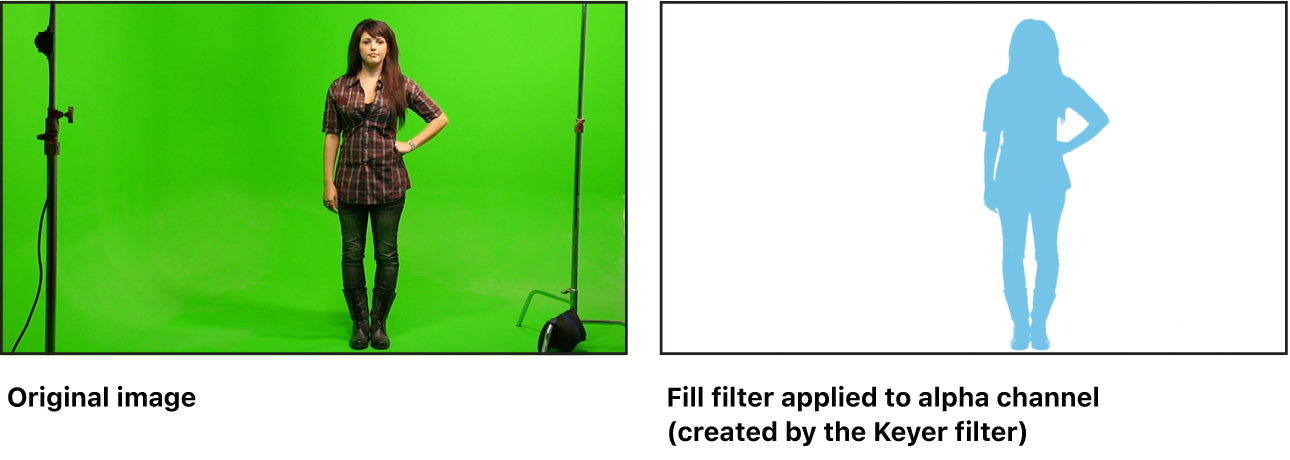 Canvas mit dem Effekt des Filters „Füllung“