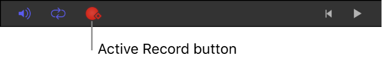 Record button in the timing toolbar