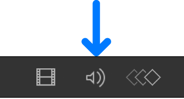 Bouton Afficher l’audio dans la barre d’outils de synchronisation