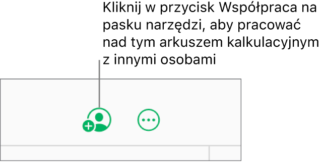 Przycisk Współpraca na pasku narzędzi.