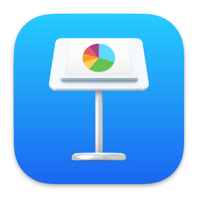 El icono de la app Keynote.