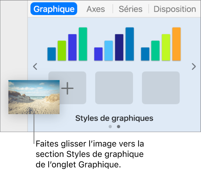 Image glissant vers les styles de graphique en vue de créer un nouveau style.