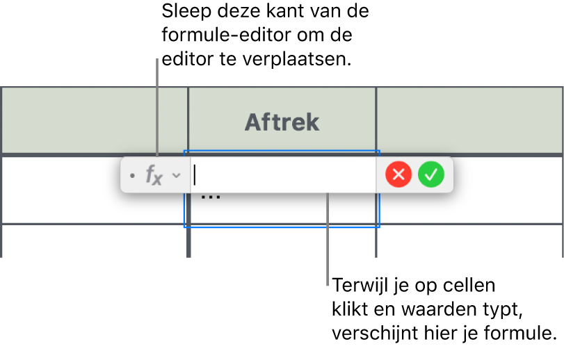 De formule-editor.