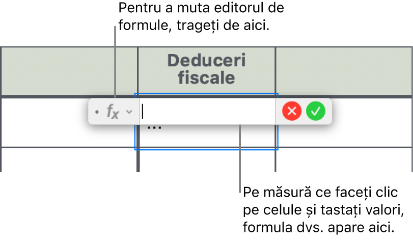 Editorul de formule.