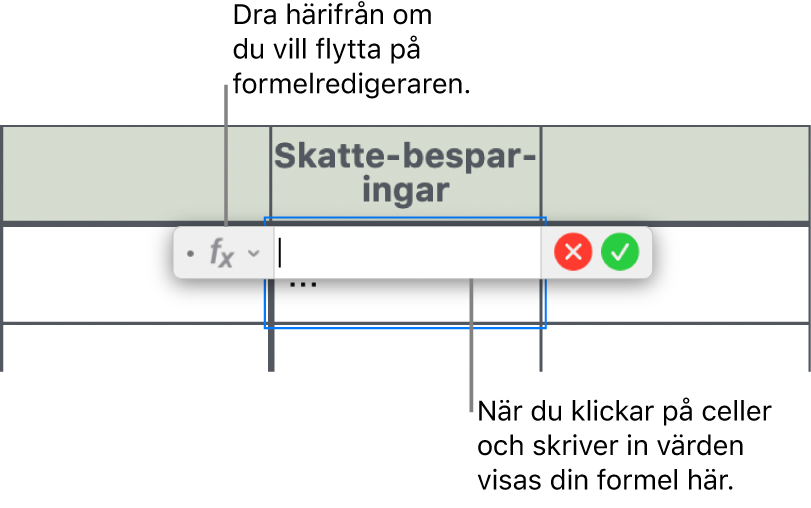Formelredigeraren.