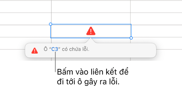Liên kết lỗi ô.