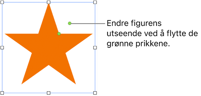 En figur med markeringshåndtak.