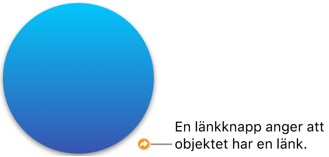 En länkknapp på en form.