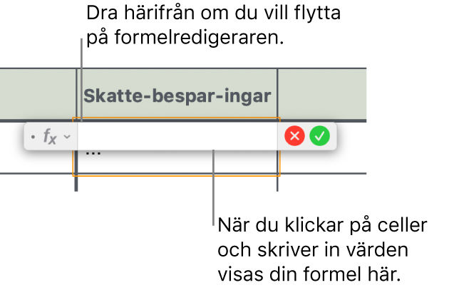 Formelredigeraren.