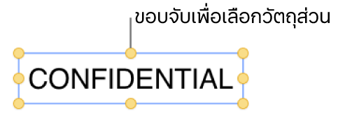 วัตถุที่มีขอบจับเพื่อเลือก