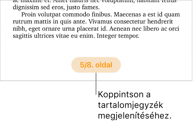 Egy megnyitott dokumentum „3/3” oldalszámmal a képernyő aljának közepén.