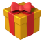 El emoji de regalo.