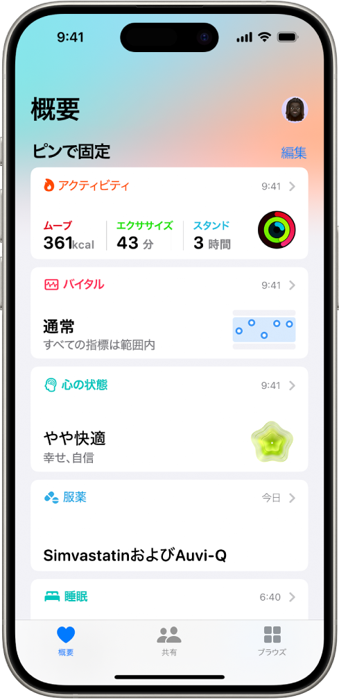 ios13 ヘルスケアe38080ハイライト