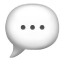 De spraakballon-emoji.