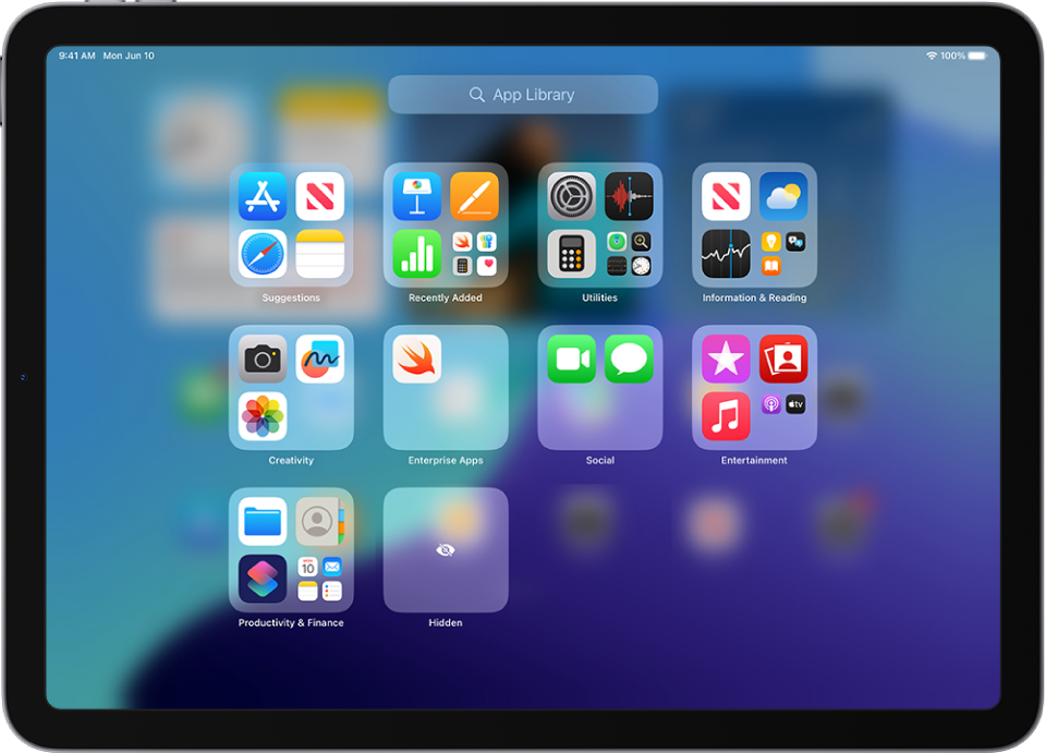 Find and use your apps in App Library on iPad – Apple Support (UK)