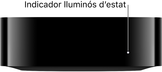 L’Apple TV amb l’indicador lluminós d’estat