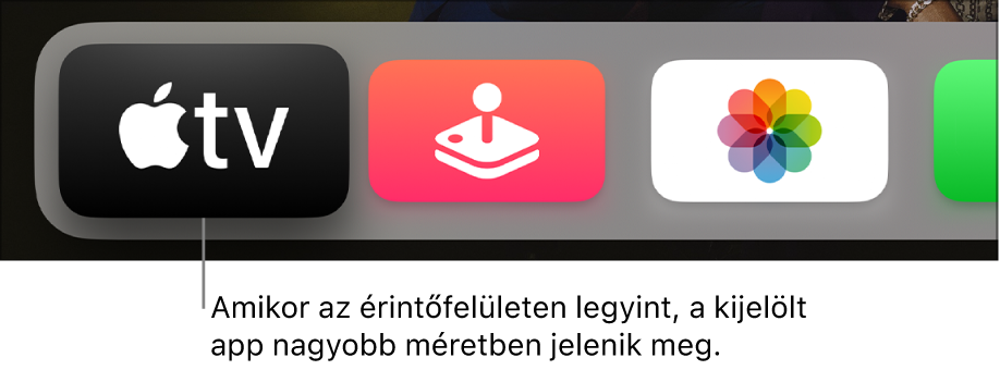 Kiemelt app a Főképernyőn