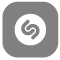Shazamミュージック認識ボタン