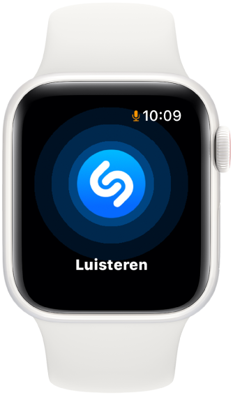 Luisterende Shazam-app op de Apple Watch