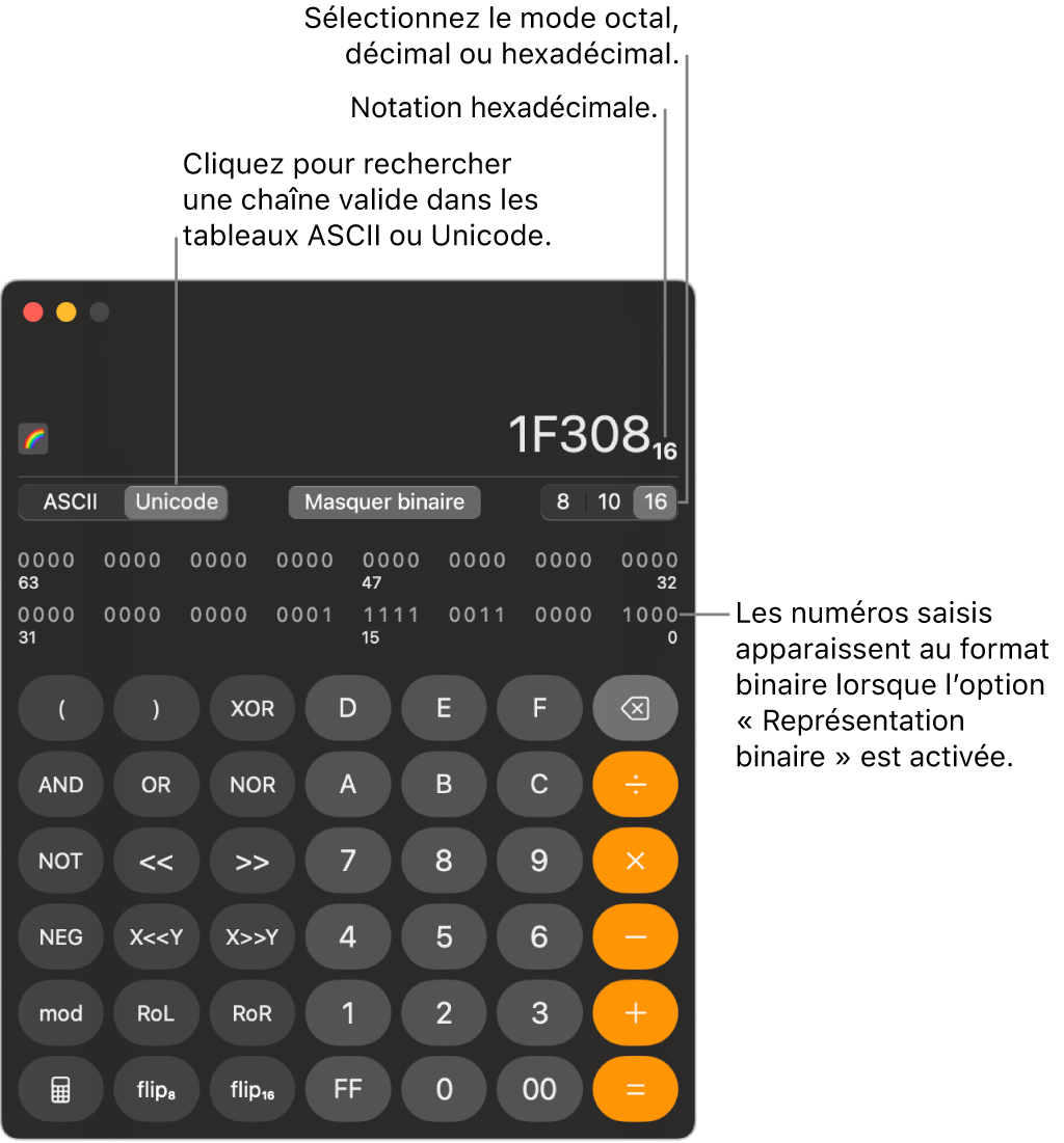 Une calculette en mode de programmation.
