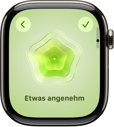 Die App „Achtsamkeit“ zeigt einen Gemütszustand.