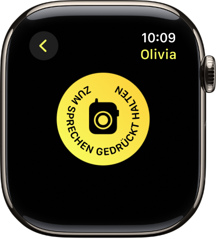 Verwenden von Walkie Talkie auf der Apple Watch Apple Support DE