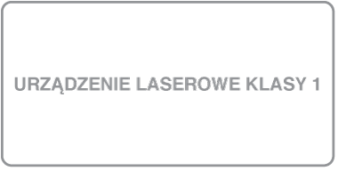 Symbol urządzenia laserowego klasy 1