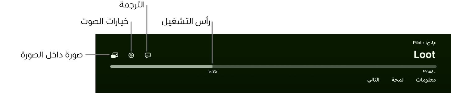 عناصر التحكم في التشغيل