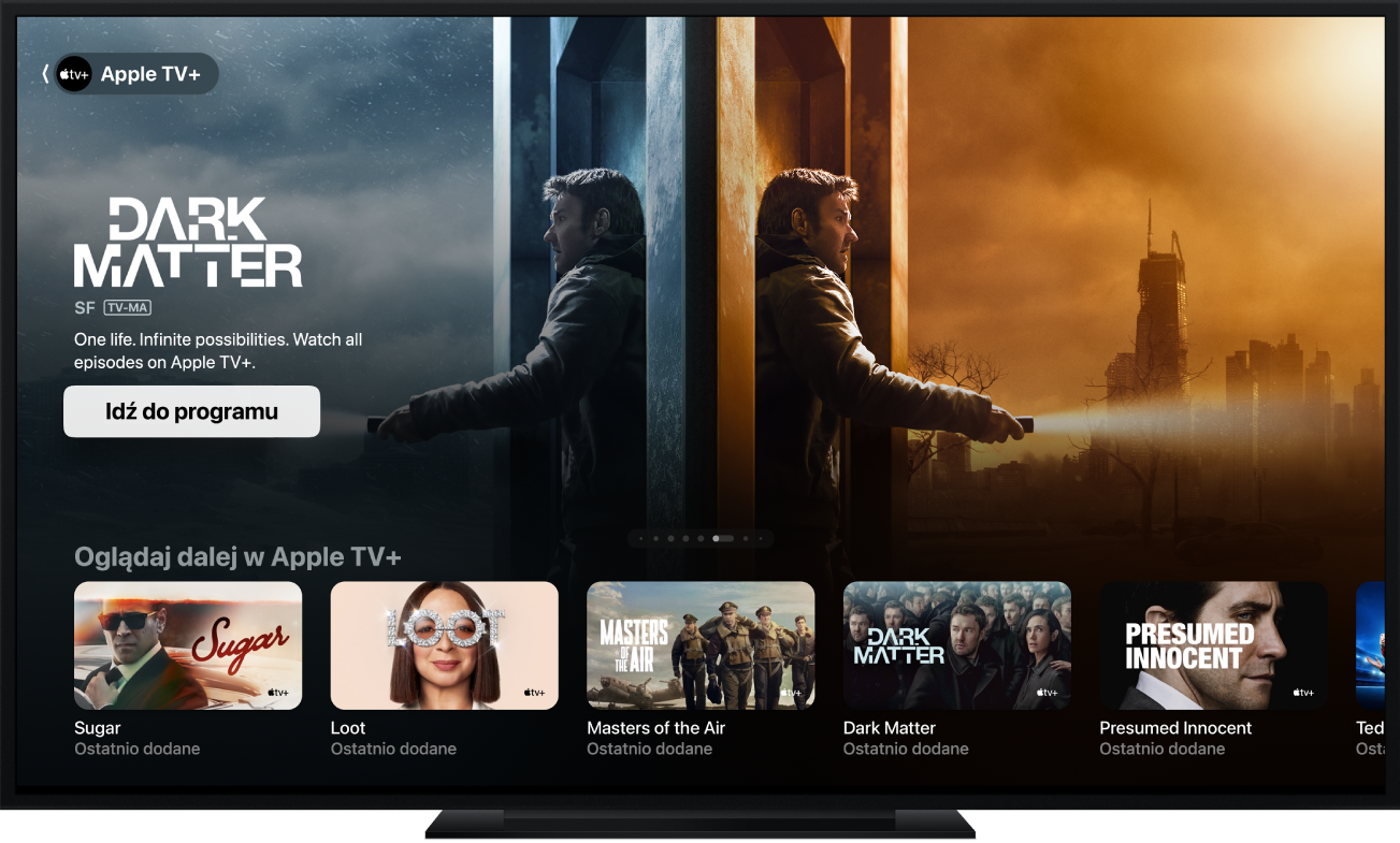 Aplikacja Apple TV na Apple TV