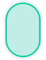 A dark green oval