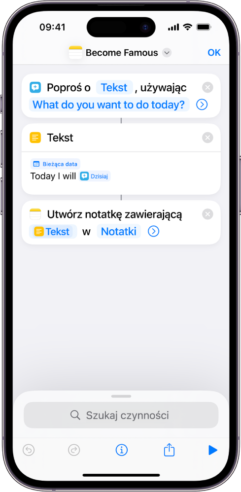 Skrót Tekst zawierający monit.