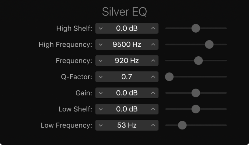 Figure. Silver EQ window.