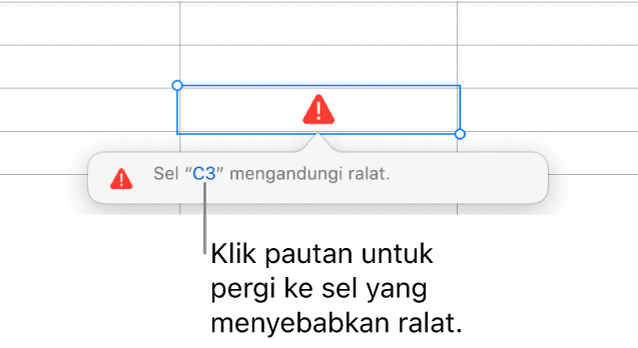 Pautan ralat sel.