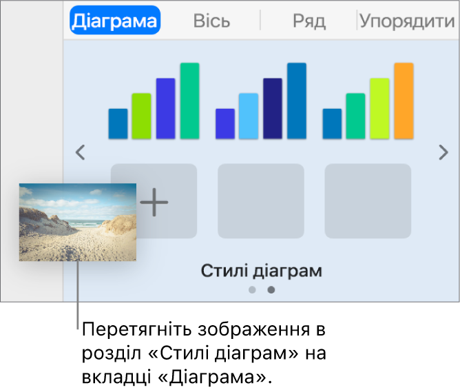 Перетягування зображення в стилі таблиць для створення нового стилю.