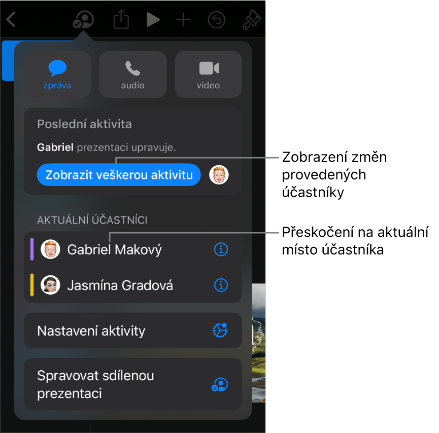 Nabídka pro spolupráci s aktuálními účastníky.